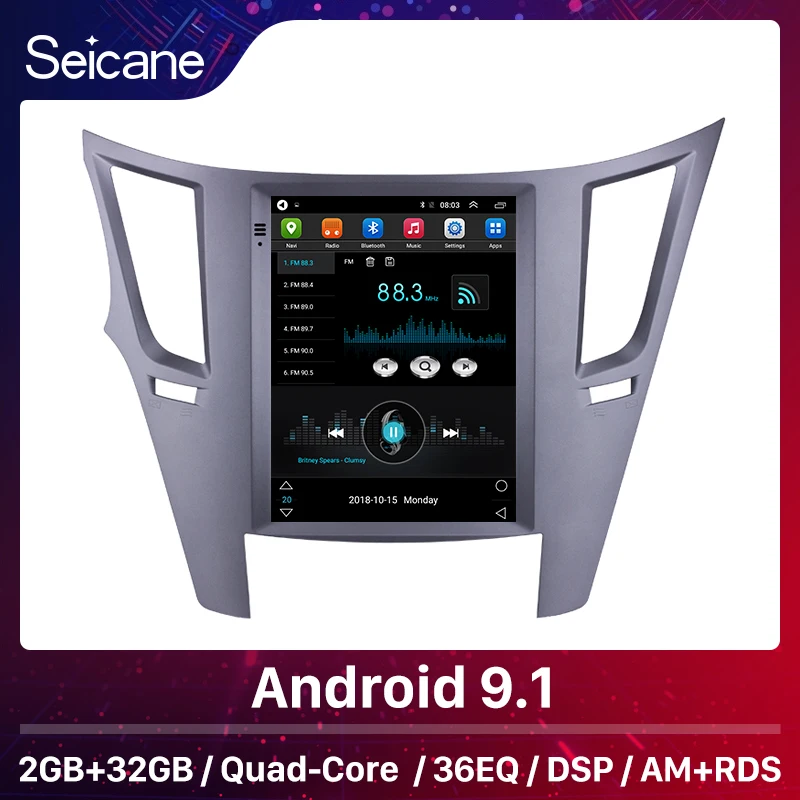 Seicane 9 7 дюймов автомагнитолы плеер Android 1 для 2010-2014 Subaru Outback GPS навигации Поддержка