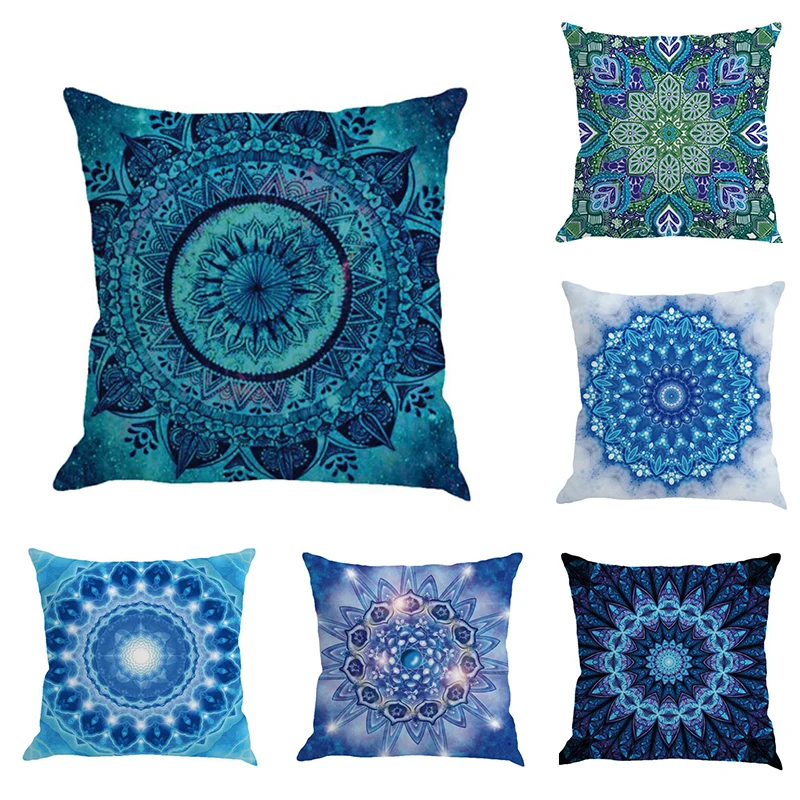 Чехол для подушки в богемном стиле из хлопка и льна двухсторонний креативный