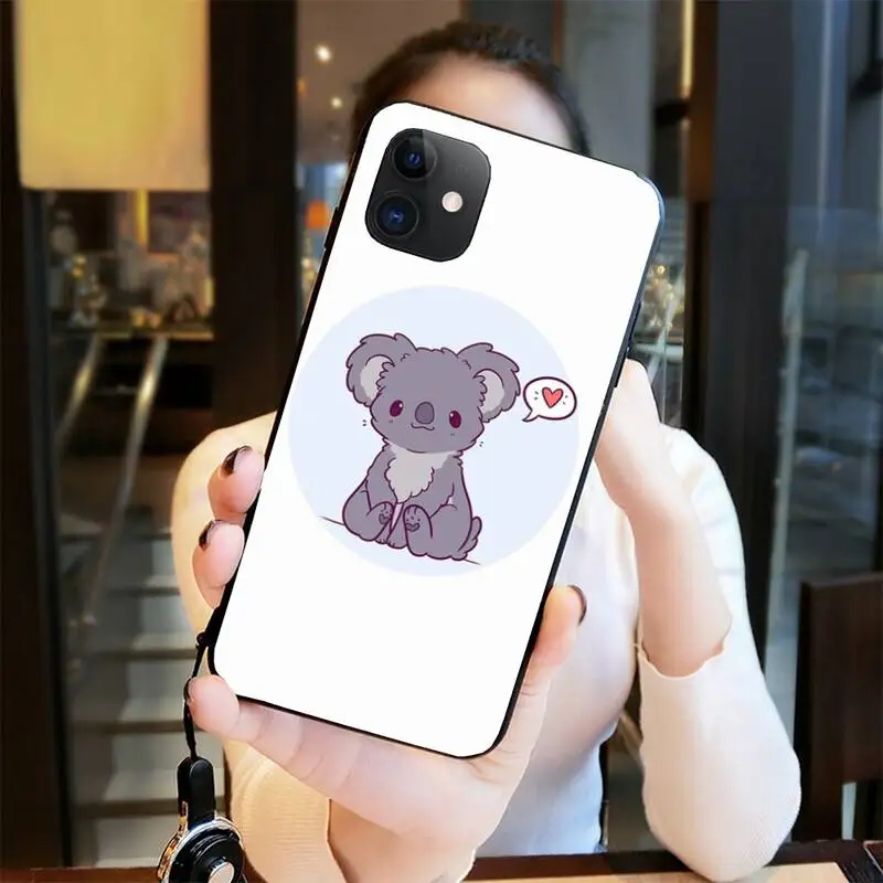 Горячая Распродажа милый мультяшный чехол Koala для телефона iPhone 11 pro XS MAX 8 7 6 6S Plus X 5S