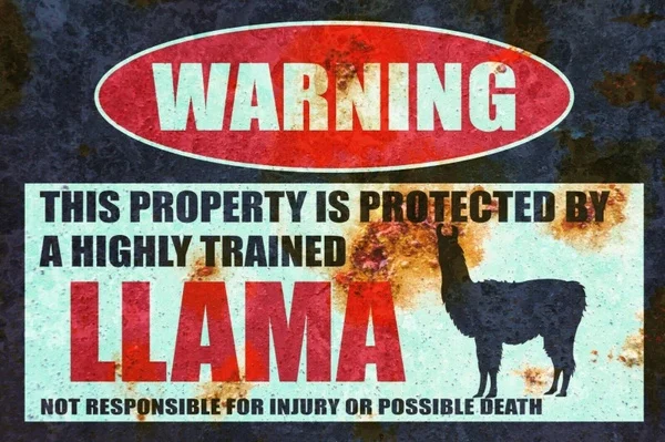 

Металлический постер с ламой в стиле ретро, 20 х30 см