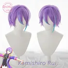 Anihutkamishiro Rui смешанный фиолетовый синий косплей парик проект SEKAI красочная сцена! Термостойкие синтетические волосы Kamishiro Rui