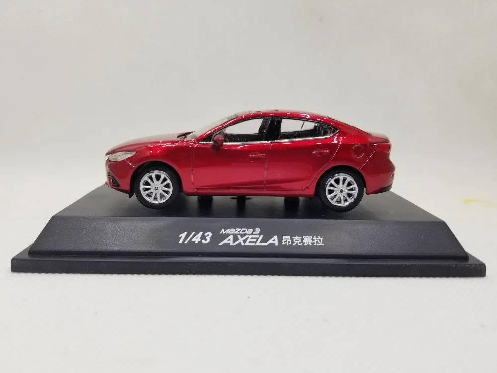 1:43 литая под давлением модель для Mazda 3 Axela Красный Седан сплав игрушечный автомобиль миниатюрная коллекция подарки Мазда 3