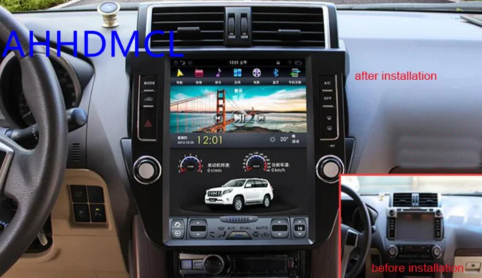 Мультимедийный плеер в стиле Тесла автомобильный стерео проигрыватель на Android с