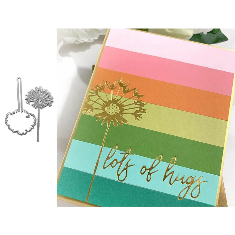 Одуванчик Металл Горячие тарелки из фольги формы для DIY скрапбукинга Letterpress