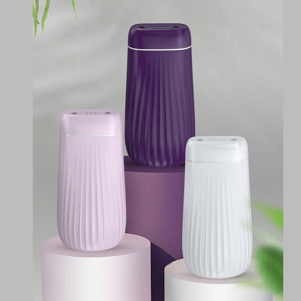 

Creative Humidifier Doublehole Spray Desktop Office Home 1L Rechargeable Ultrasonic Silent Fog with Light Double Hole Nano Spray