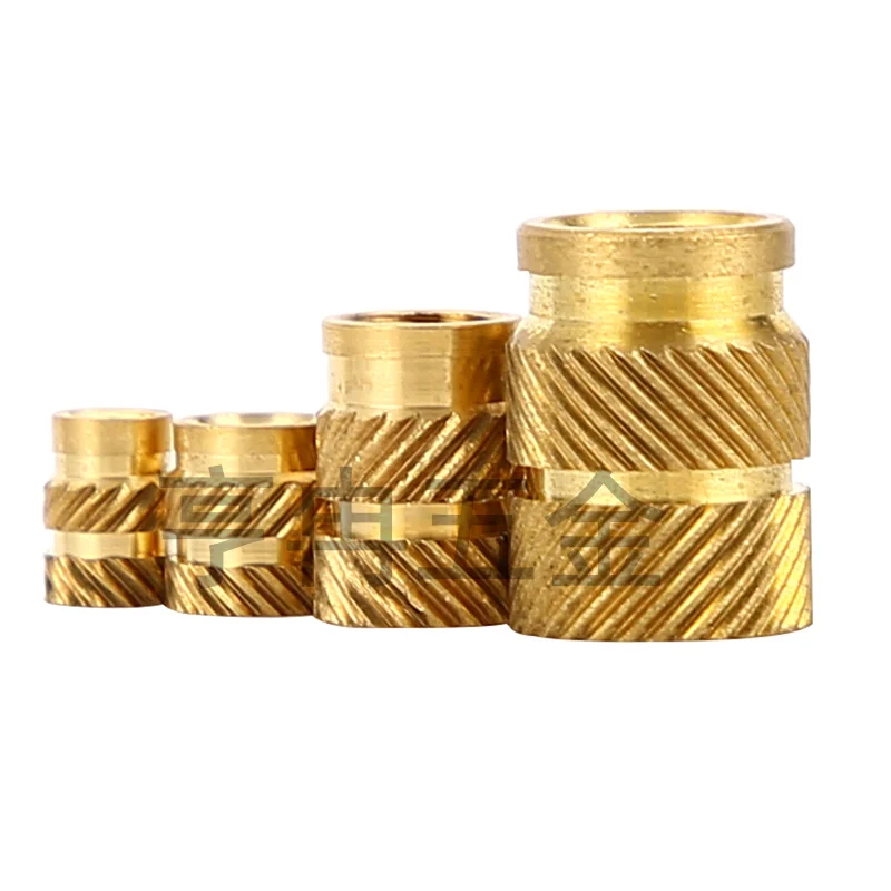 

Hot Melt Insert Copper Nut Suit SL-type Double Twill Knurled Injection Brass Nut Suit Heating Molding Copper Thread Inset Nut