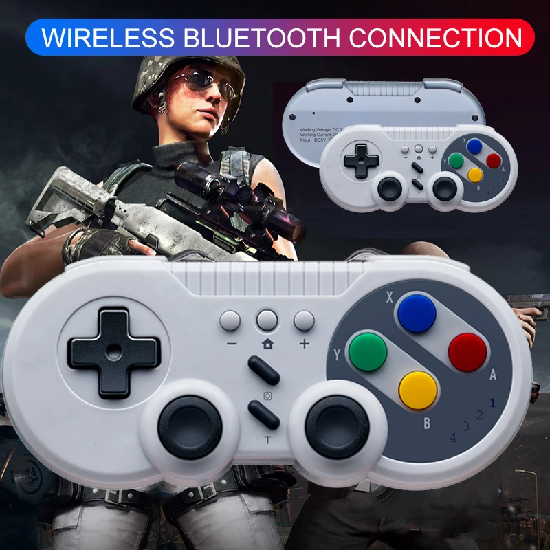 Беспроводной Bluetooth-геймпад совместимый с Nintendo Switch Windows MACOS Pro Bluetooth-c контроллер