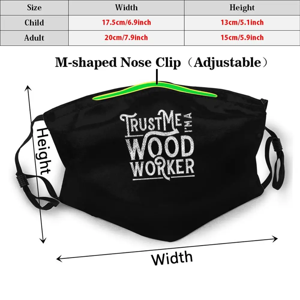 Доверие я Деревообработка для взрослых и детей антипылевой фильтр Diy маска