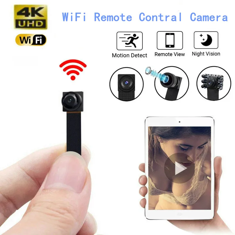 

HD 4K DIY Portable WiFi IP Mini Camera P2P Wireless Motion Detect Camcorder Night Vision RemoteView Webcam Suport Hidden Tf Card