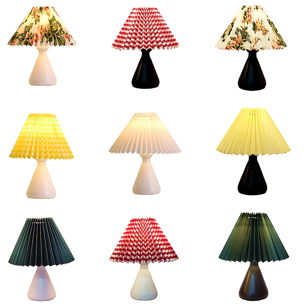 Современная Стальная льняная Настольная лампа с железной основой для спальни