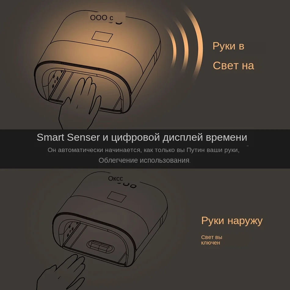 SUNUV SUN3 48 Вт Сушилка для ногтей УФ-светодиодный светильник инструменты для дизайна ногтей с умным 2,0 датчиком памяти таймера для отверждения гель-лака для ногтей