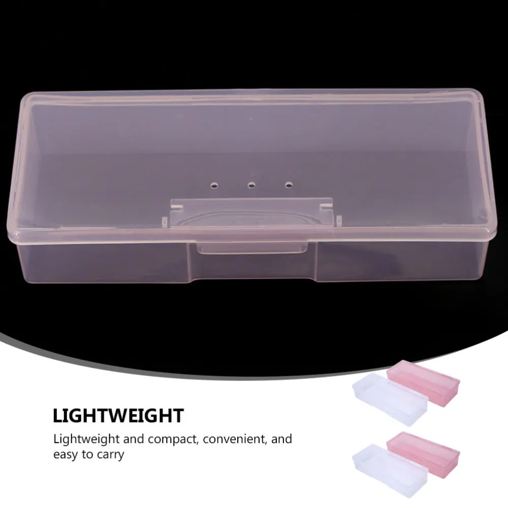 

4pcs Nail Brush Storage Case Nail Art Supplies Box Nail Tool Storage Container