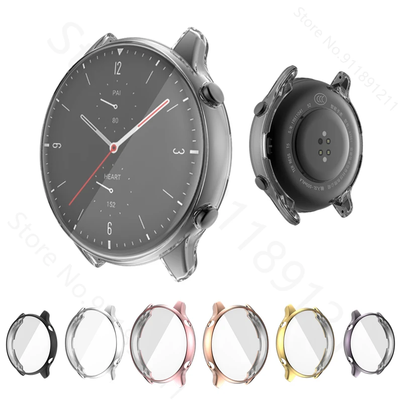 

Case For Amazfit GTR 2 / 2e Full Screen Protector Shell GTR2 Plating Protective Cover For Xiaomi Huami Amazfit GTR 2/2e TPU Case