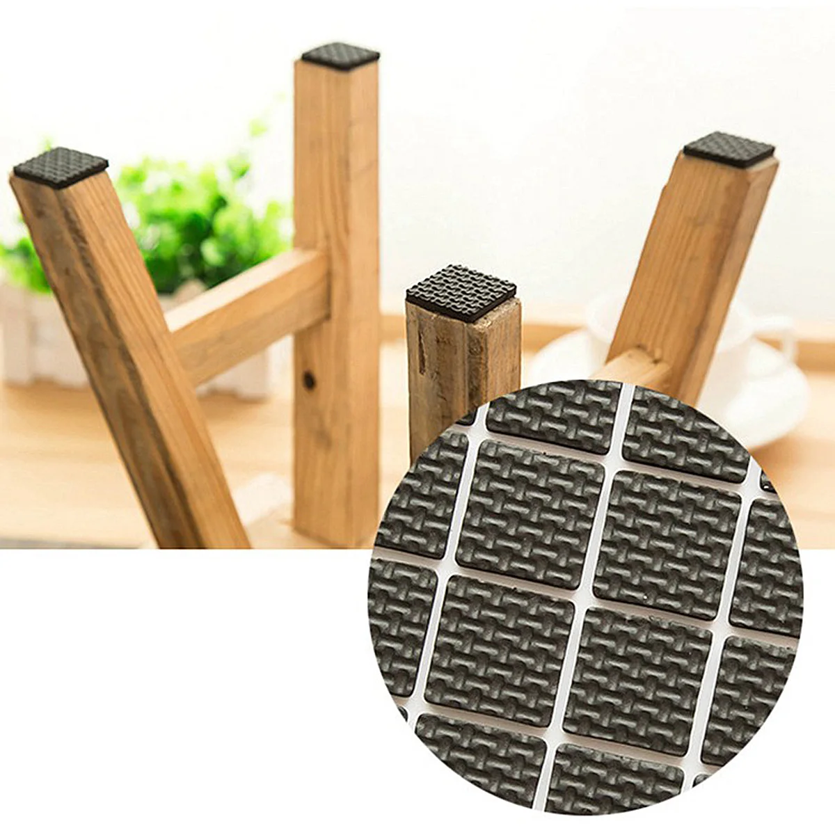 

Self-stick Furniture Pads - 276 Pieces Multi Size Table Chair Leg Covers, Anti-slip EVA Floor Protectors For Home Black