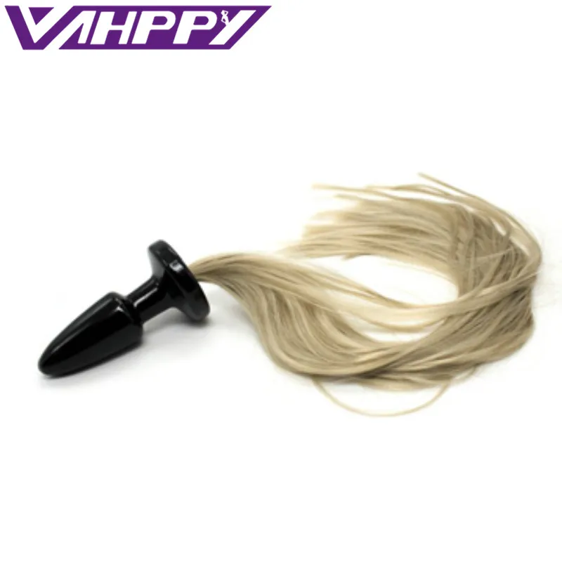 Силиконовые конский хвост Анальная пробка интимные игрушки для женщин мужчин