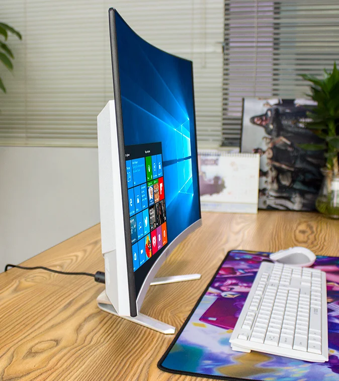 AIO WIFI настольный компьютер ПК с процессором i7 ОЗУ 16 Гб ТБ и 27 дюймов FHD изогнутый ЖК