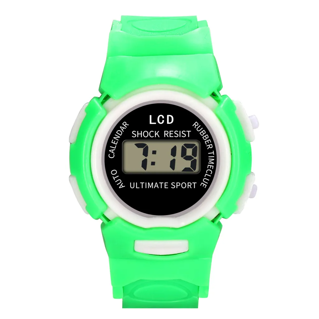

Watches Children Girls Analog Digital Sport LED Electronic Waterproof Wrist Watch Silicone Band kids Watch Gift Relogio Masculin