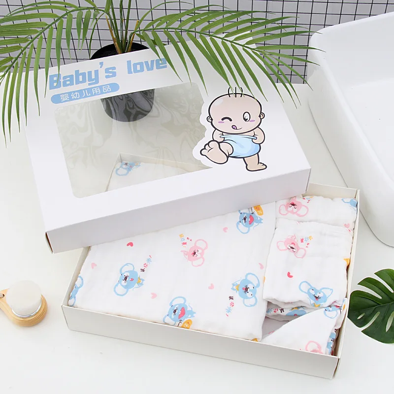 5 шт./компл. газовое комплект полотенец для малышей Многослойные Blacket детское