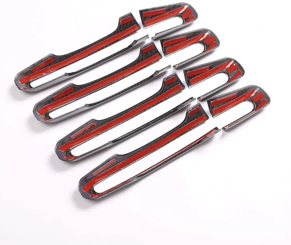 Накладка на дверную ручку из АБС пластика и углеволокна для Land Rover Discovery Sport LR5 L462 RR