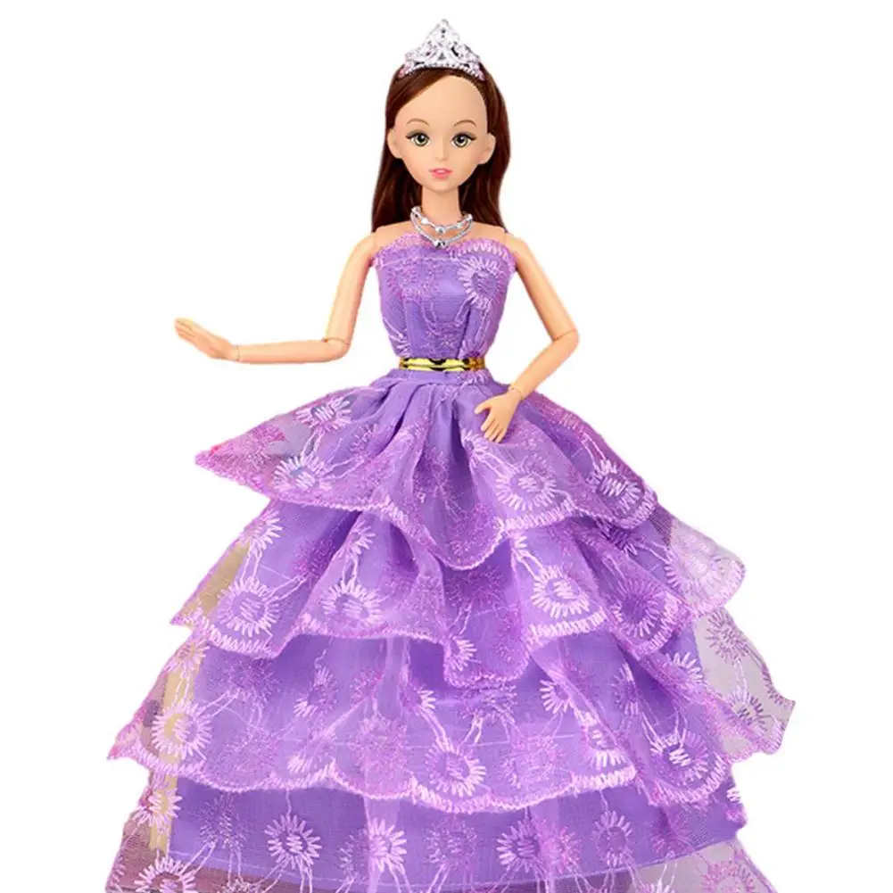 

Свадебное платье наряд для кукол-Одежда для кукол и аксессуары Кукольный игровой домик Игрушки для девочек костюм принцессы куклы