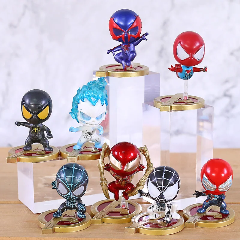 Marvel Cosbaby Человек паук Железный Паук мини ПВХ Коллекция экшн Фигурки игрушки