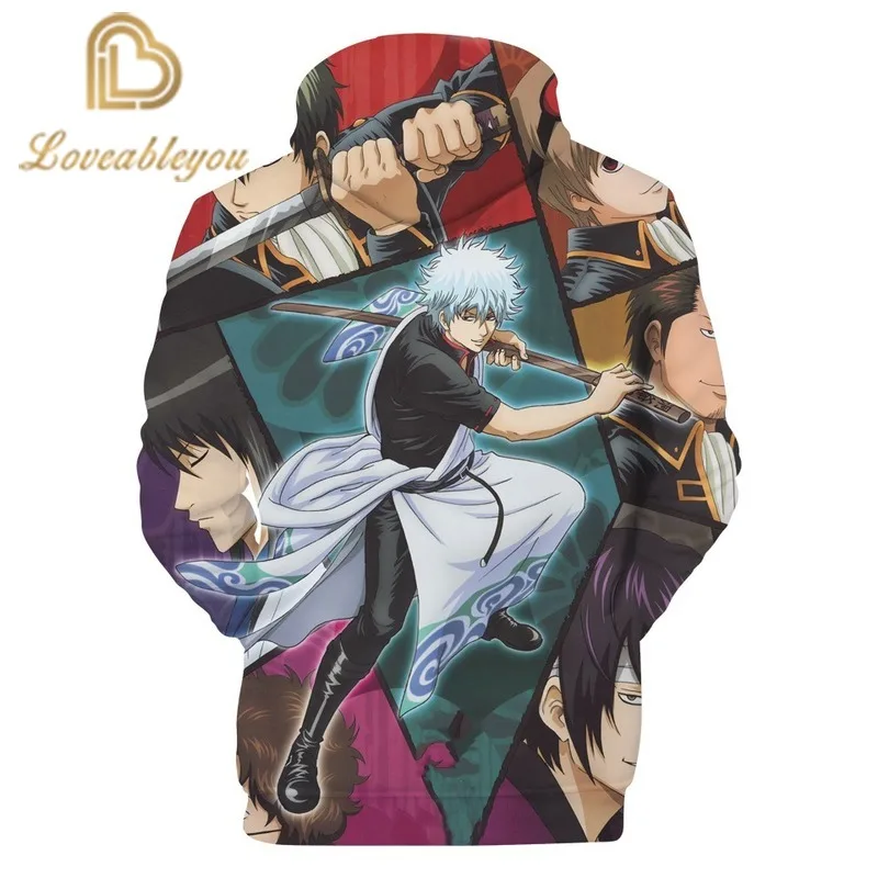 

Japan Hot Anime GINTAMA Hoodies Men/Women Fashion 3d Print Long Sleeve Autumn Hoodie Children's Casual Hooded Pullovers