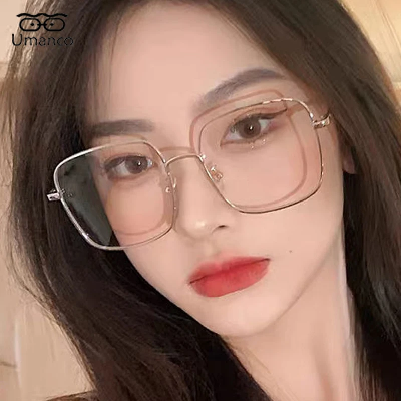 Большие квадратные очки для близорукости женщин и мужчин компьютерные с защитой