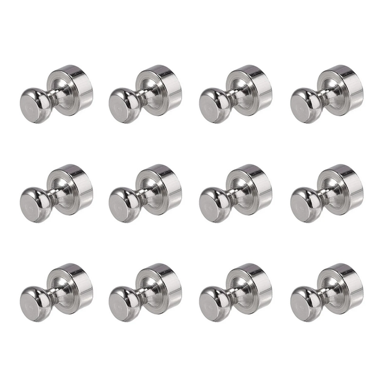 12pcs Metal Magnetic Push Pins Magnets Hooks Hanger for Refrigerator Whiteboard Map Calendar Home Office School Supplies | Дом и сад