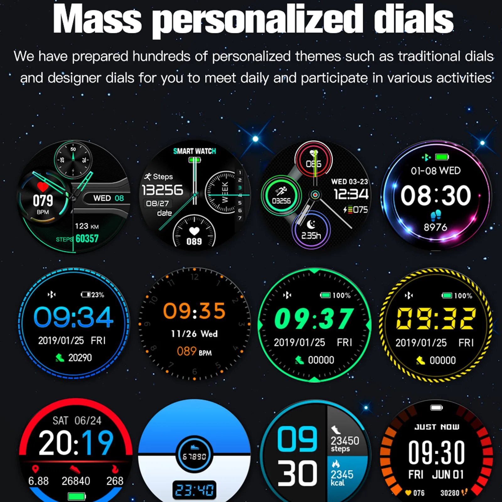 

HIPERDEAL Smart Watch BLE 4.0 Wake-Up Reminder F22L Smart Bracelet Blood Pressure Health IP67 Waterproof Sport Smart Watch 2021
