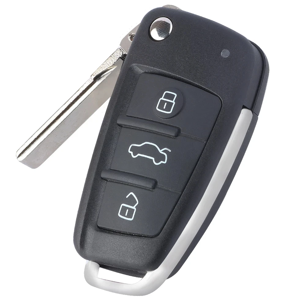 Keyecu Upgraded Flip Remote Car Key 3 Buttons 315MHz ID48 Chip Fob for Audi A3 TT 2006-2010 P/N: 8P0837220E 8P0837220G | Автомобили и