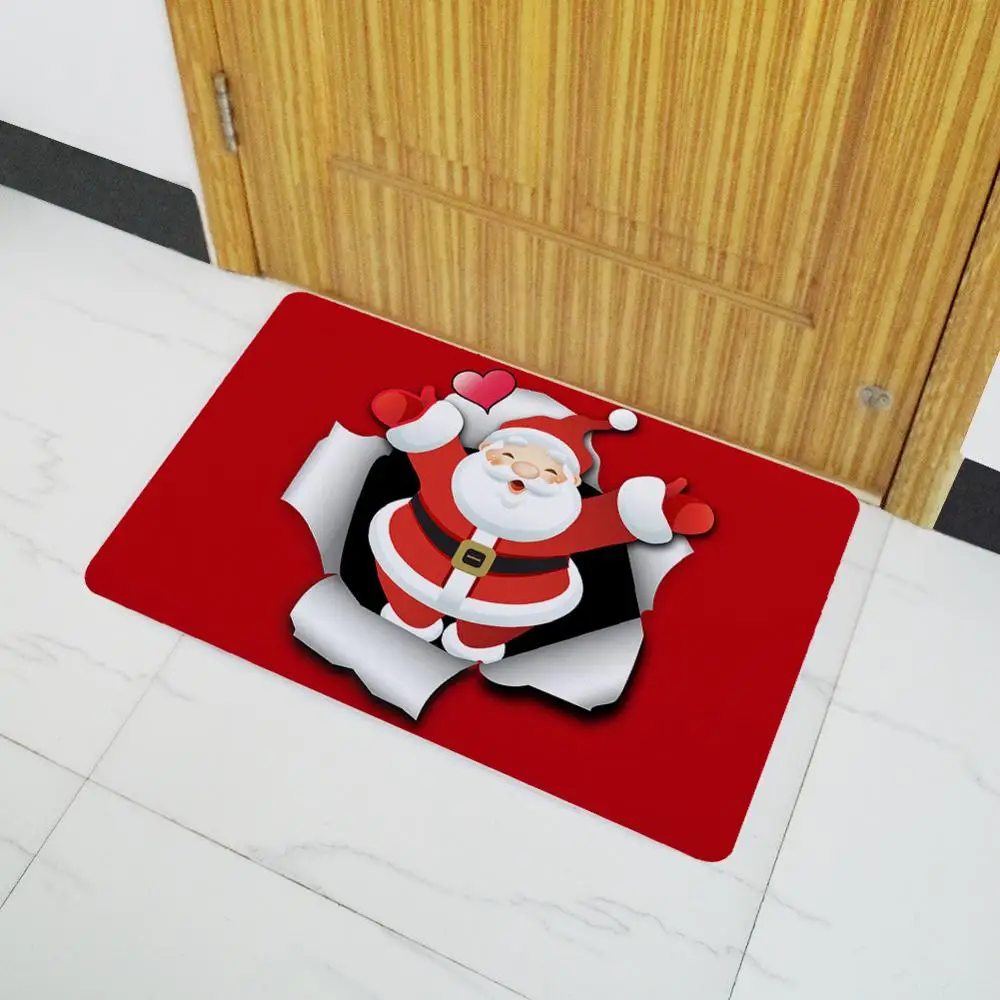 3D креативный коврик Деда Мороза С Рождеством украшение для дома Рождество Новый