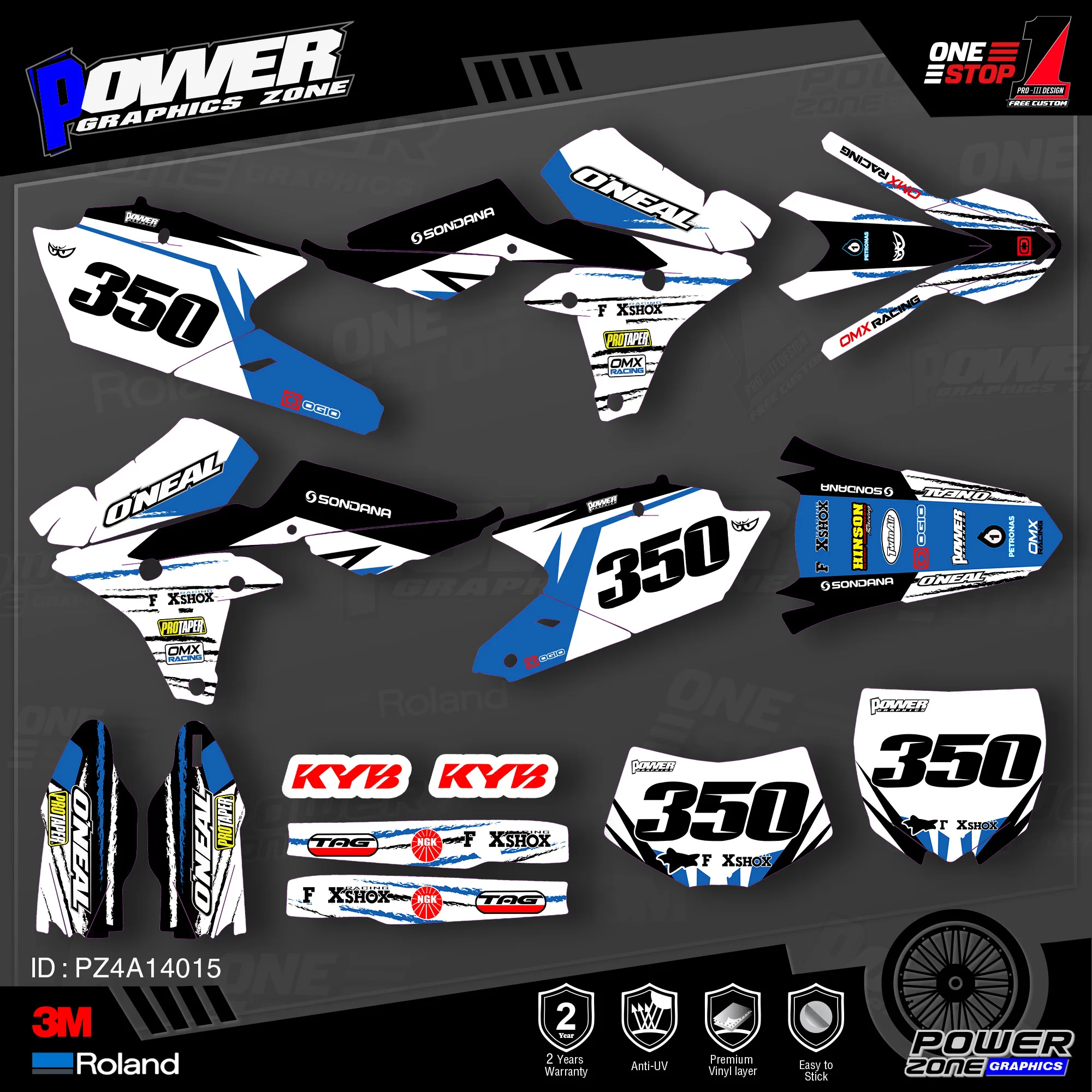 Персонализированные графические фоны с изображением команды PowerZone наклейки 3M