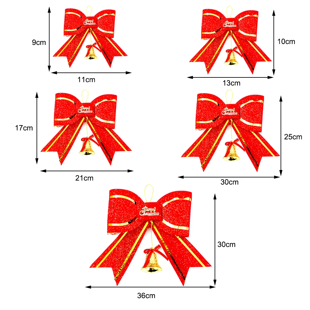 2 шт. Рождественский Большой галстук бабочка рождественские украшения Подвесные