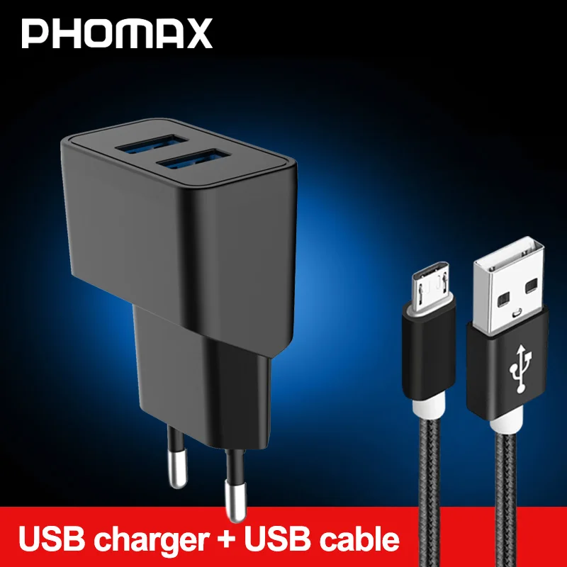 PHOMAX 5 в 2.1A USB зарядное устройство Универсальное портативное дорожное настенное