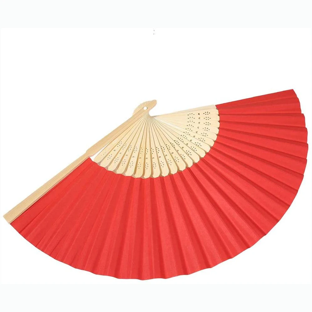 10 шт. китайский стиль Ретро Винтаж складные бамбуковые ребрышки вентилятор