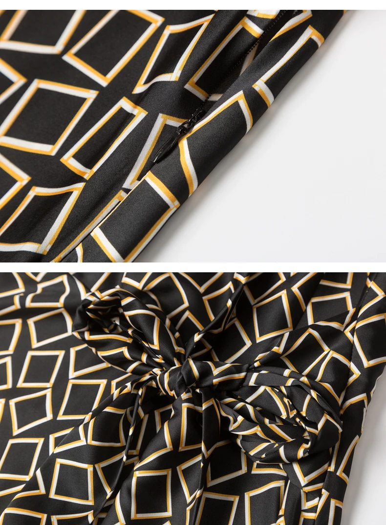 

2021 Summer Lady Dress Shirt Collar Geometric Patterns Casual Wear Women Clothing