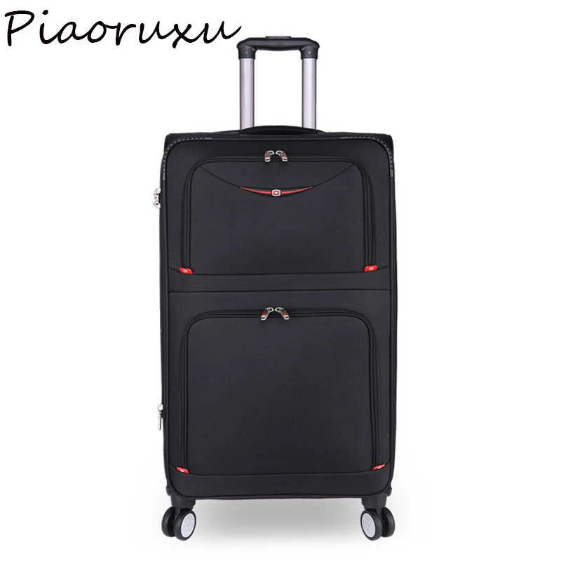 Парусиновый чемодан на колесиках супер светильник Чемодан большой вместимости