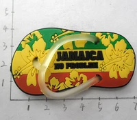 north american travel souvenirfridge magnet jamaica travel souvenir message sticker feature slippers travel gift