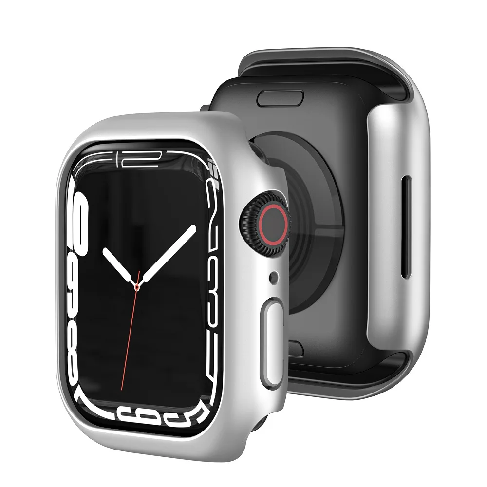 Чехол для Apple Watch Series 7 41 мм 45 супержесткий пластиковый бампер с защитой от царапин