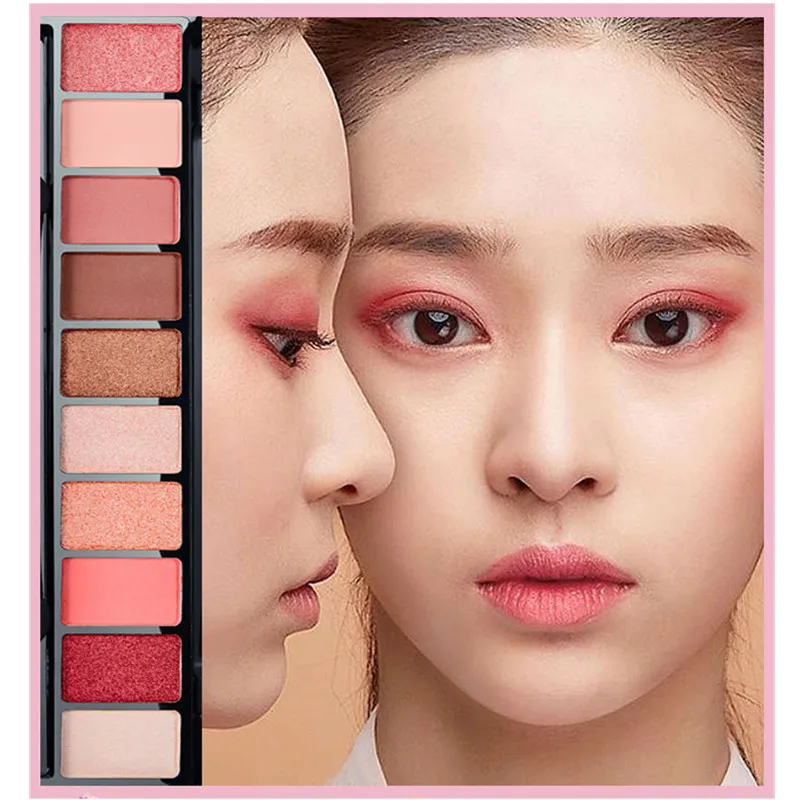 10 цветов Геометрическая палитра теней для век матовый блеск Русалка макияжа