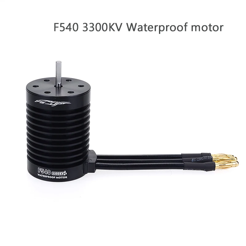 F540 3300KV motor RC автомобиль 1:10 Запчасти 3650 3660 F540 2300KV 2600KV 3100KV 3300KV 3900KV 4370KV бесщеточный мотор 60A ESC для Monster Грузовик Багги Baja - Цвет: F540 3300KV motor