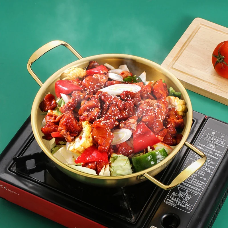 

Korean Ramen Noodles Pot Stainless Steel Soup Pot With Handle Noodles Milk Egg Soup Cooking Pot Fast Heating kitchen Utensils