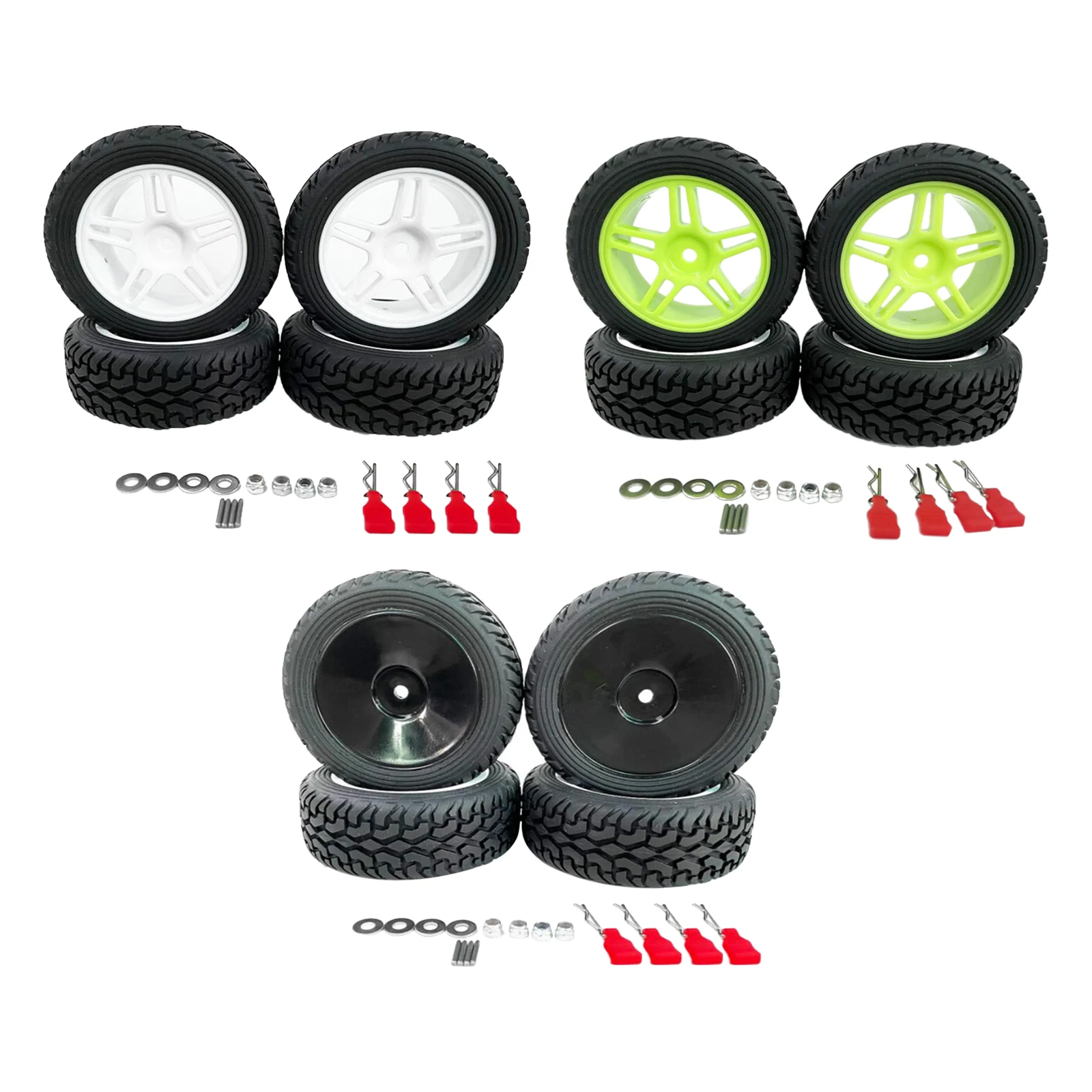 

4 шт./компл. резиновые шины для гоночных автомобилей 75 мм на радиоуправлении для багги, фотоаксессуары для WLtoys 144001 124018 Запчасти для радиоупра...