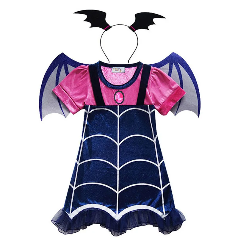 Vampire Cosplay Costume Little Girls Dresses Halloween Dress For Outfits Child Clothes Drama Stage Show 8Y | Детская одежда и