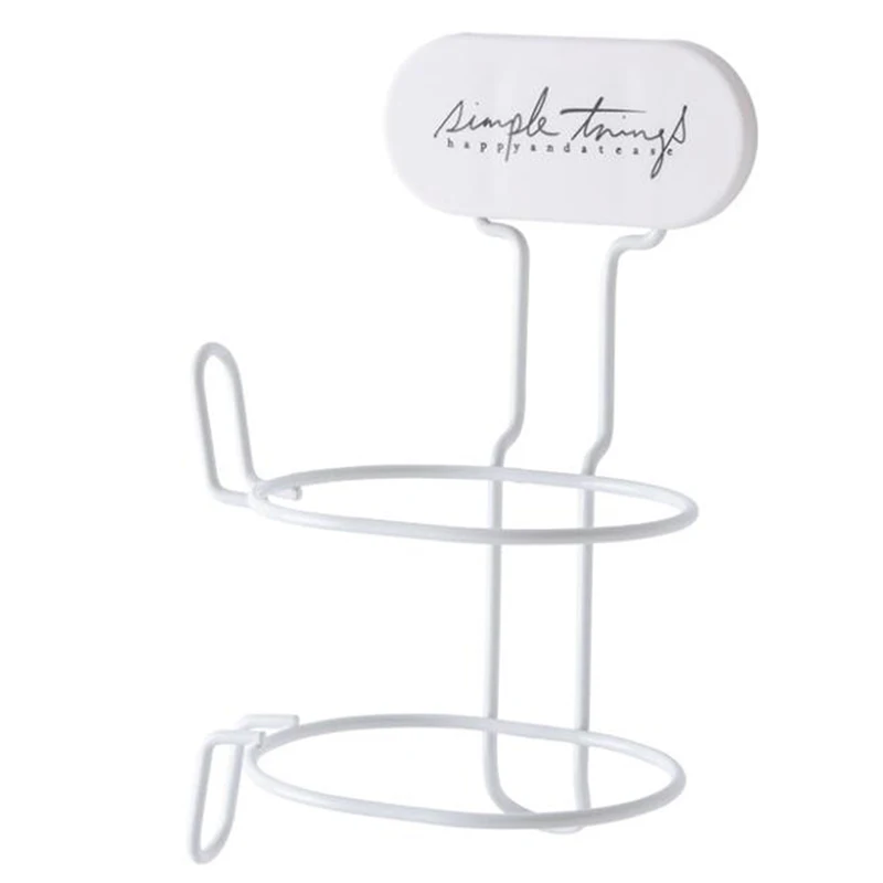 Держатель для выпрямителя волос металлическая подставка крепления на стену в