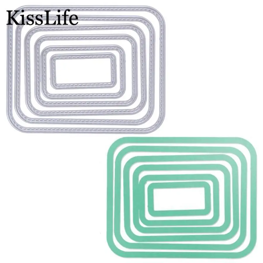 Прямоугольная рамка для тиснения металлические высечки Alinacraft скрапбукинга