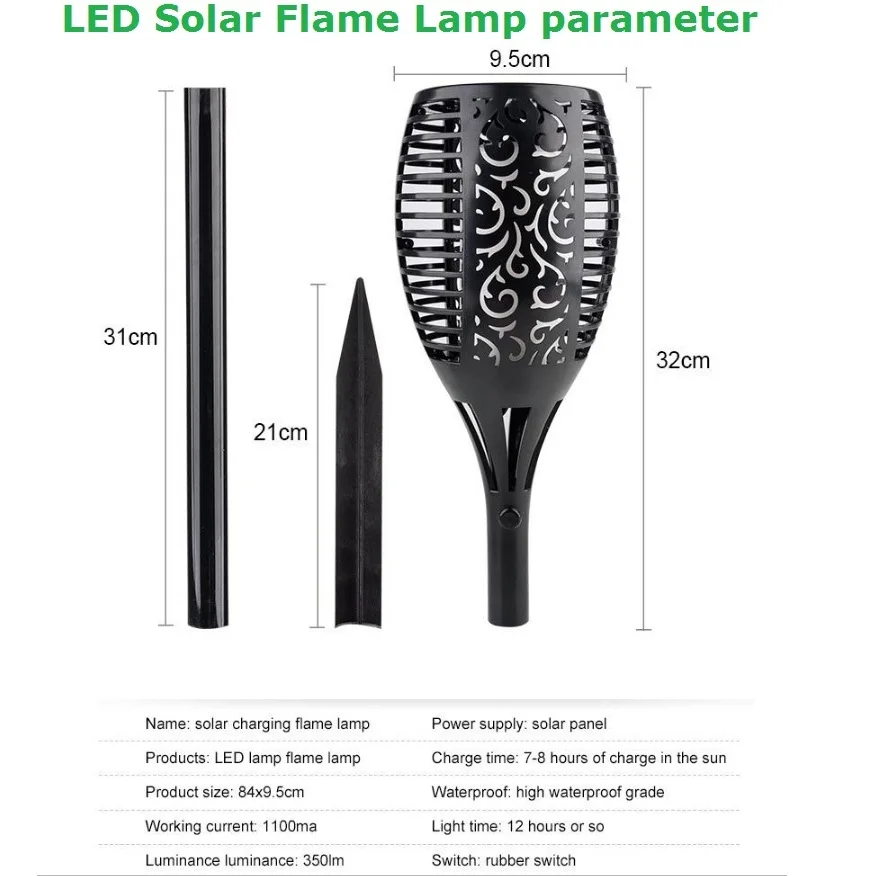 Светодиодная уличная лампа на солнечной батарее водонепроницаемый фонарь для