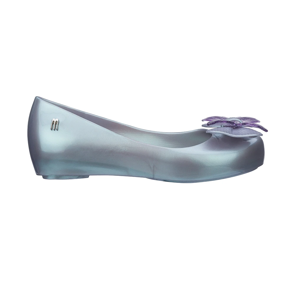 Мини сандалии Melissa в стиле Русалочки для девочек прозрачные с объемным бантом