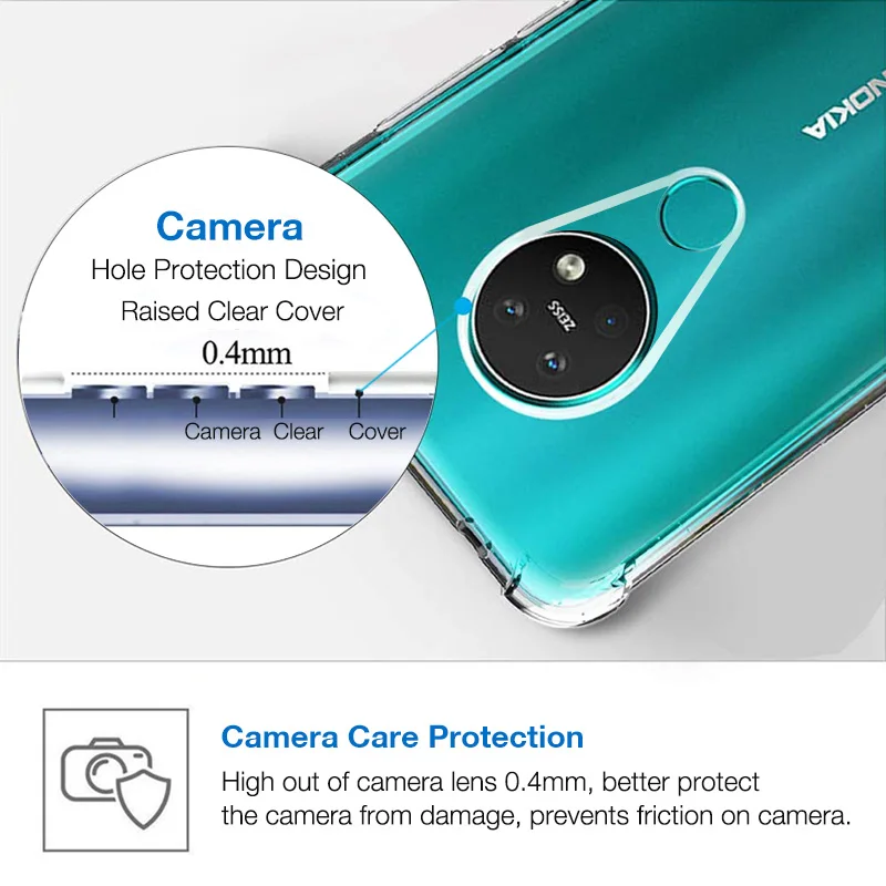 Soft Silicone Case For Nokia 7.2 6.2 4.2 3.2 2.2 Shock Proof Bumper Cover For Nokia 3.1 5.1 6.1 Plus on Nokia 5.1 6.1 7.1 8.1