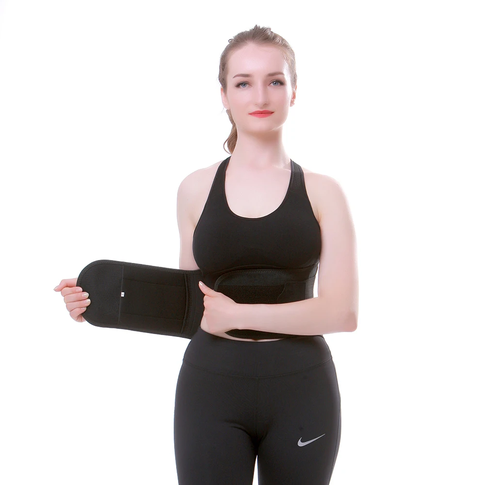 Поясничный поддерживающий корсет для спины пояс с широкой защитой регулируемый